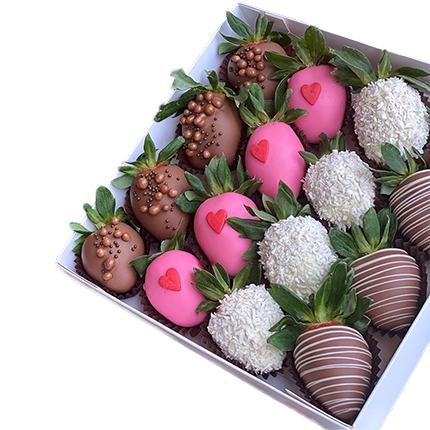 Интернет-магазин клубничных ягодных букетов с цветами и шоколадом - купитьс доставкой по Москве и СПБ 🍓